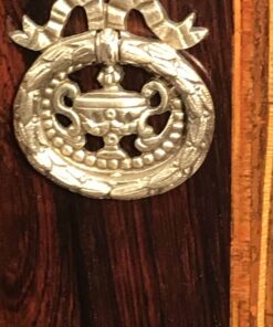 Small Louis XVI Style Dresser- view of the brass handle- Styylish