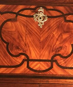 French Louis XV Secretary Desk- detail of the veneer on the writing flap- Styylish