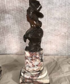 Alternative view of Bronze Busts by Georges van der Straaten, 19th century (2)