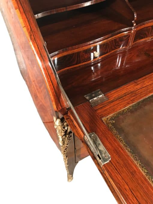 French Louis XV Secretary Desk- detail view of the writing compartment- Styylish