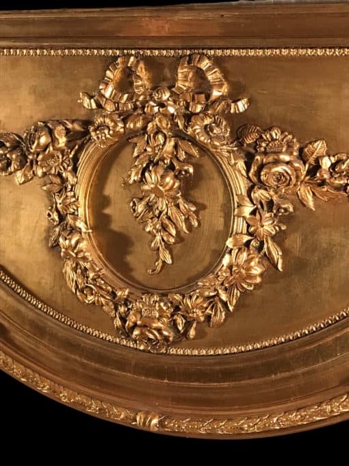 Louis XVI Style Trumeau Mirror - Garland Detail - Styylish