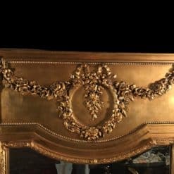 Louis XVI Style Trumeau Mirror - Top Garland Detail - Styylish