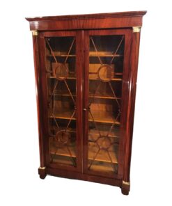 Antique Biedermeier Library Cabinet- front view- Styylish