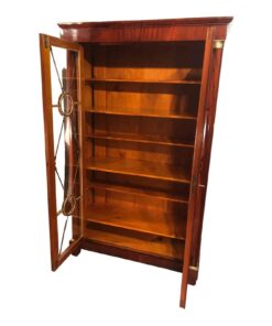 Antique Biedermeier Library Cabinet- with open doors- Styylish