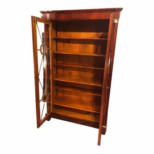 Antique Biedermeier Library Cabinet- with open doors- Styylish