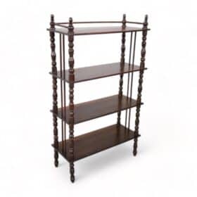 19th Century Louis Philippe Turned Oak Wood Étagère / Shelves