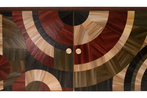 Modern Credenza with Straw marquetry- motif detail- Styylish