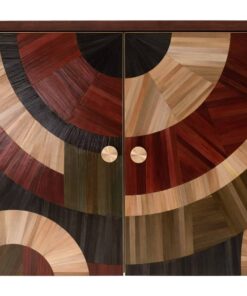 Modern Credenza with Straw marquetry- motif detail- Styylish
