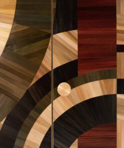 Modern Credenza with Straw marquetry- marquetry detail- Styylish