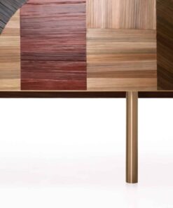 Solomia Straw Marquetry Credenza- leg detail- Styylish