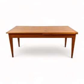 Neoclassical Expandable Dining Table, Solid Cherry, Chestnut, France circa 1820