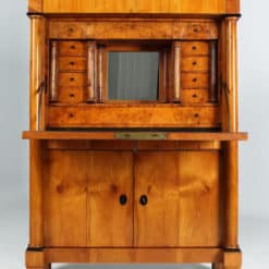 Biedermeier Cherry Wood Secretary Desk- face view door open- Styylish