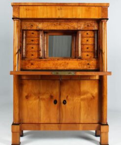 Biedermeier Cherry Wood Secretary Desk- face view door open- Styylish