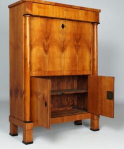 Biedermeier Cherry Wood Secretary Desk- lower doors open- Styylish