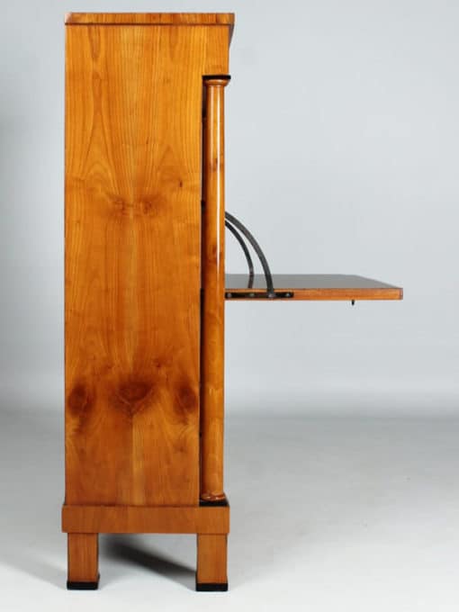 Biedermeier Cherry Wood Secretary Desk side view- Styylish