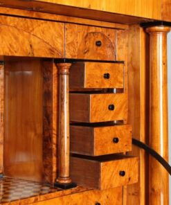 Biedermeier Cherry Wood Secretary Desk- view of the drawers- Styylish