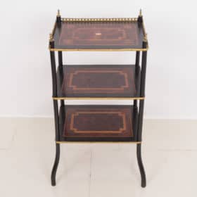 French Etagere, 19th Century, Original Marquetry