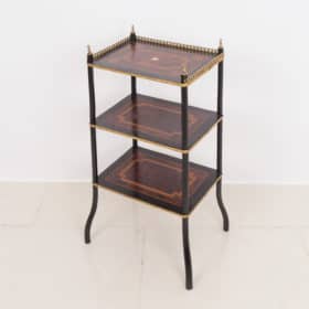 French Etagere, 19th Century, Original Marquetry