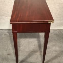 Antique mahogany game table- side view left- Styylish