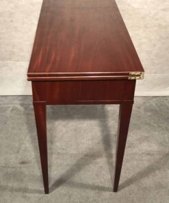 Antique mahogany game table- side view left- Styylish