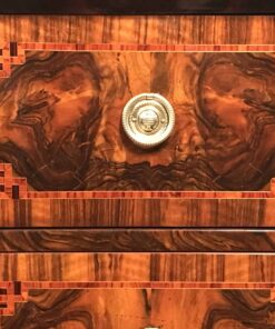 Antique Louis XVI Chest of Drawers- marquetry detail- Styylish