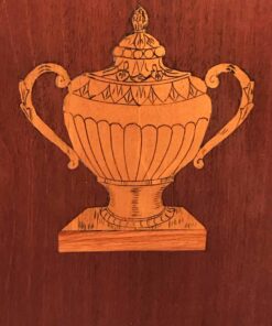 Neoclassical Gustavian Dresser- detail of the vase decor- Styylish