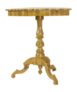 Marquetry Side Table- side view- Styylish