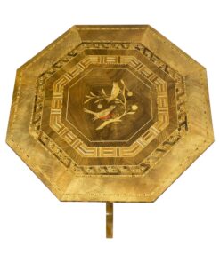 Marquetry Side Table- detail from above- Styylish