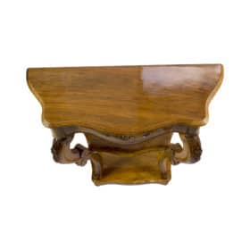 19th Century Walnut Console, Late Biedermeier / Louis Philippe