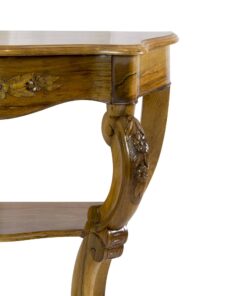 19th Century Walnut Console - Wooden Carvings - Styylish