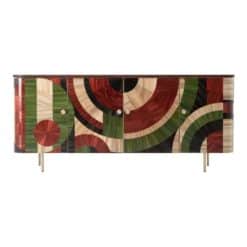 Solomia Straw Marquetry Credenza- Styylish