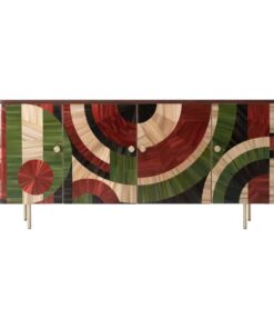 Solomia Straw Marquetry Credenza- Styylish
