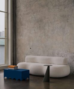 Boucle Sofa- seen on a grey background- Styylish