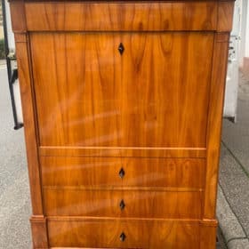 Biedermeier Cherry Wood Secretary Desk, 1820