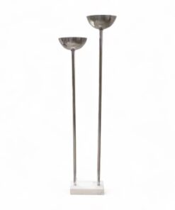 Chrome and Marble Floor Lamp - Styylish