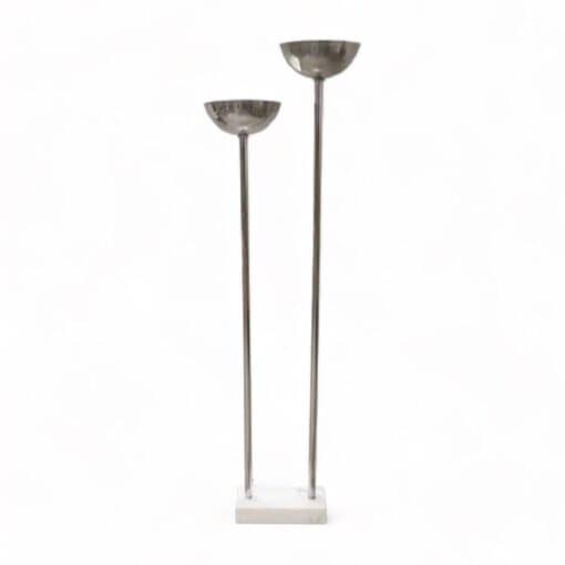 Chrome and Marble Floor Lamp - Styylish