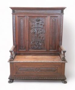 Carved Walnut Bench - Styylish