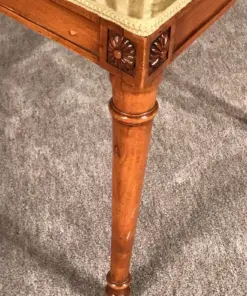 Set of four Neoclassical Chairs- detail view of one foot- Styylish