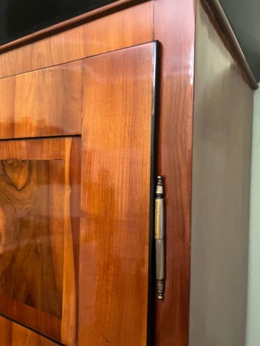 Large Biedermeier Wardrobe - Cherry Veneer Detail - Styylish