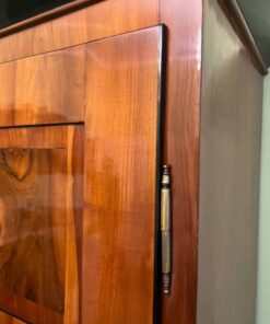 Large Biedermeier Wardrobe - Cherry Veneer Detail - Styylish