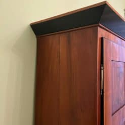 Large Biedermeier Wardrobe - Left Side Edge Detail - Styylish