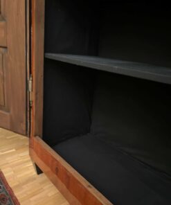 Large Biedermeier Wardrobe - Black Fabric Detail - Styylish