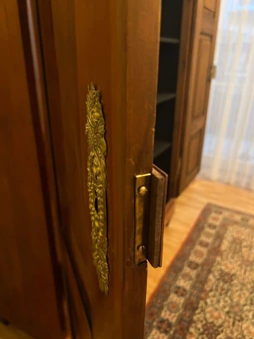 Large Biedermeier Wardrobe - Brass Hinge Detail - Styylish