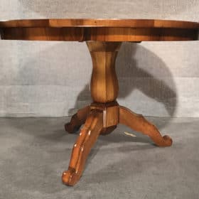 Antique Biedermeier Center Table, South German 1820-25, Walnut