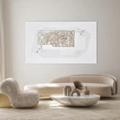 Mixed media by Alicja Wasilka- in amodern living room- Styylish