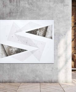 Mixed media by Alicja Wasilka- on a grey wall- Styylish