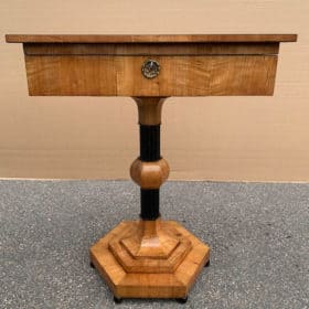 Antique Biedermeier Sewing Table, 1820