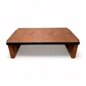 Art Deco Coffee Table, Amboyna Roots Veneer, France circa 1930