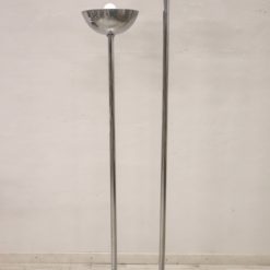 Chrome and Marble Floor Lamp - Full Perspective - Styylish