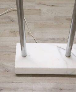Chrome and Marble Floor Lamp - Marble Base - Styylish